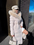 Long jacket "WINTER WEAR FC83" - LIGHT BEIGE